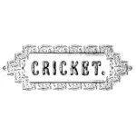 Cricket etikett vektorritning